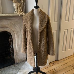 Johnston & Murphy teddy coat size small